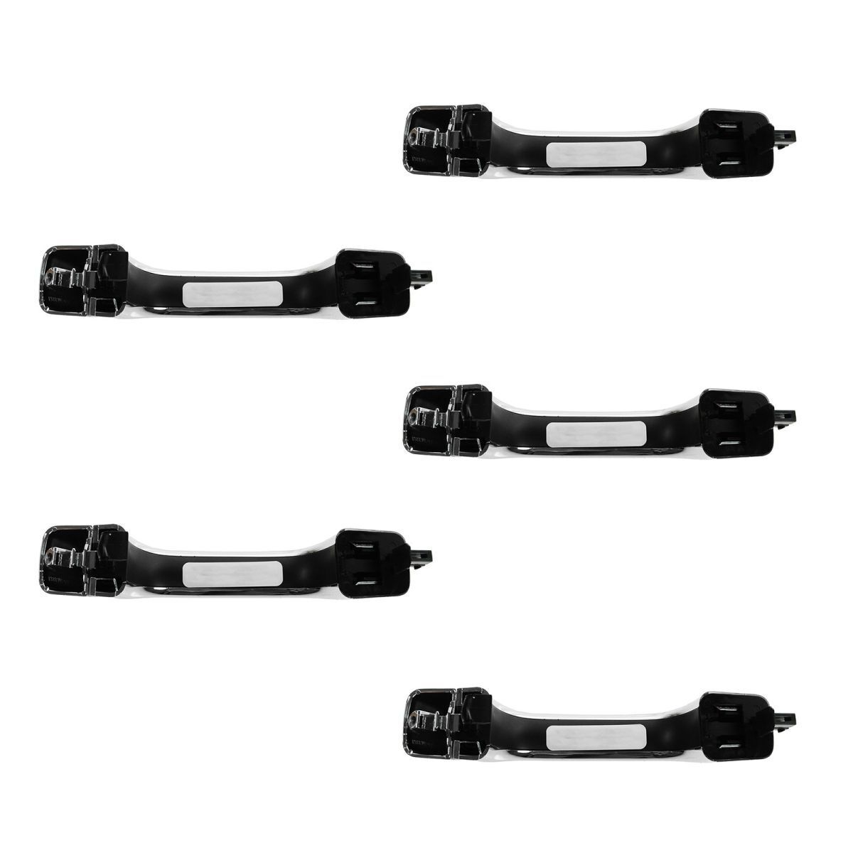Exterior Outside Door Handle All Chrome SET Of 5 For 06-10 H3 09-10 H3T H3