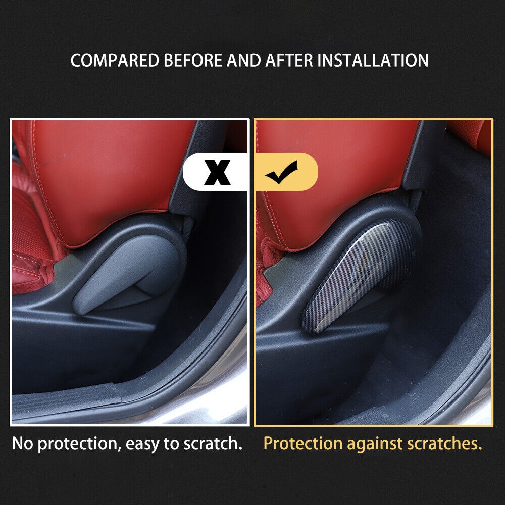 Carbon Fiber Adjustive Handle Panel Cover Trim