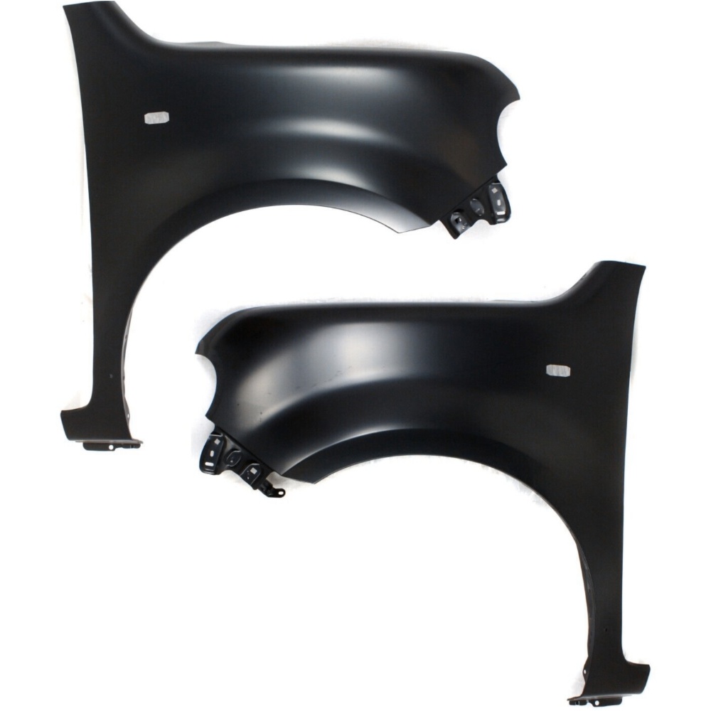 Fender Set For 2009-2011 Nissan Cube Krom Front Primed Steel W/ Molding Holes
