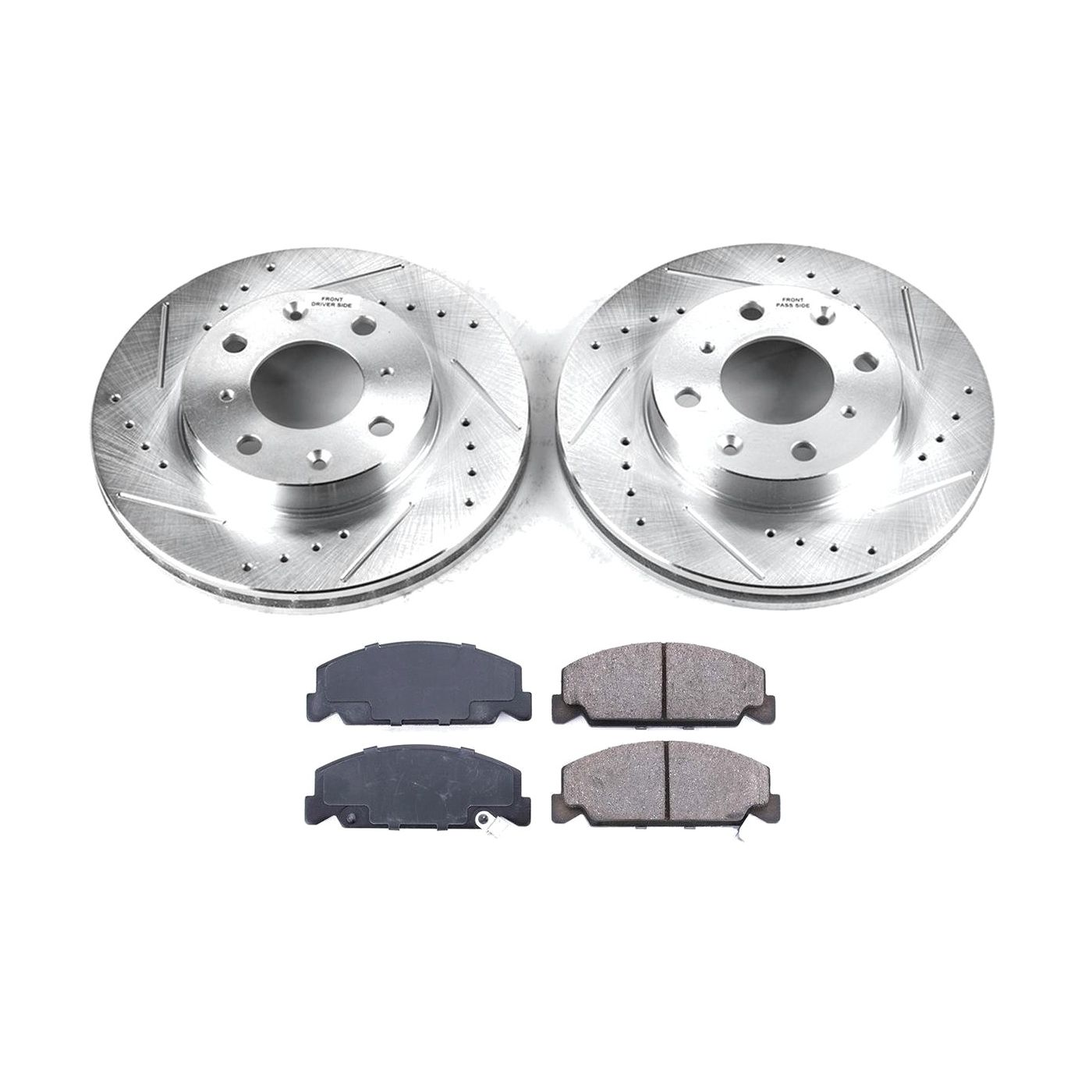 For 90-91 CRX Z23 Daily Driver Carbon-Fiber Ceramic Brake Pad And Drilled & Slo
