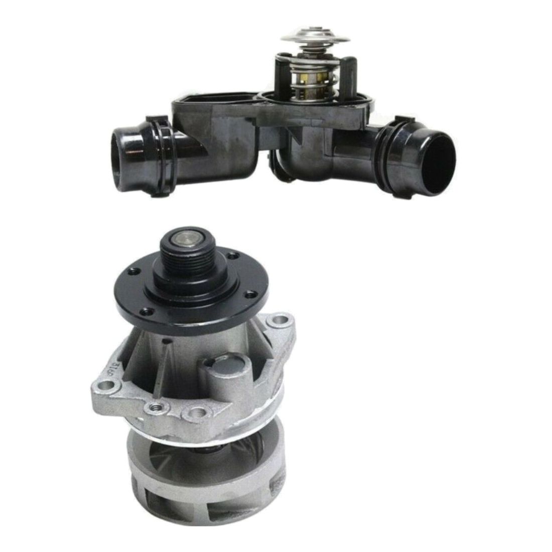 Water Pump & Thermostat Housing Assembly Kit Set For 1999-2006 BMW