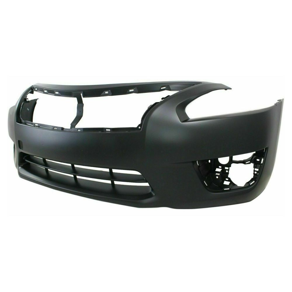 Front Bumper Cover Primed With Fog Light Holes For Nissan 2013-2015 Altima Sedan