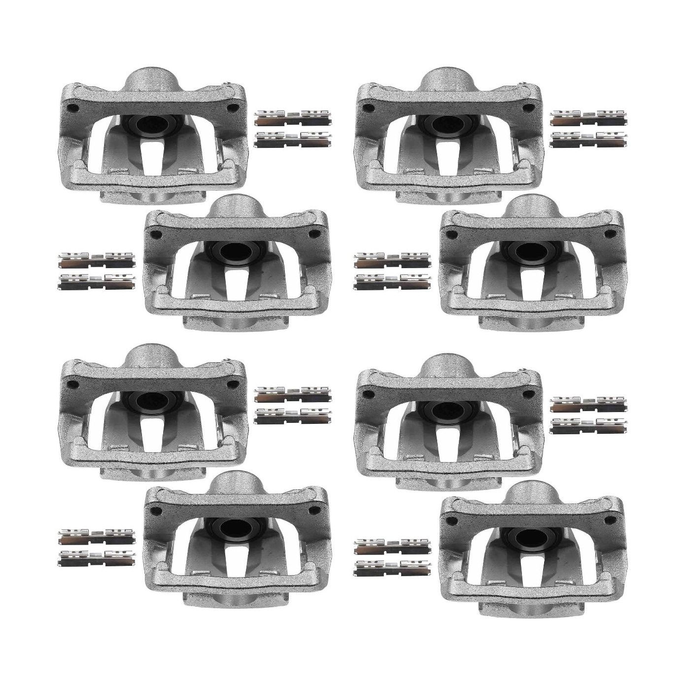 8 PCS - Brake Caliper W/Bracket For 2012-2016 F-150 2012-2016 Lobo Rear Left & Right