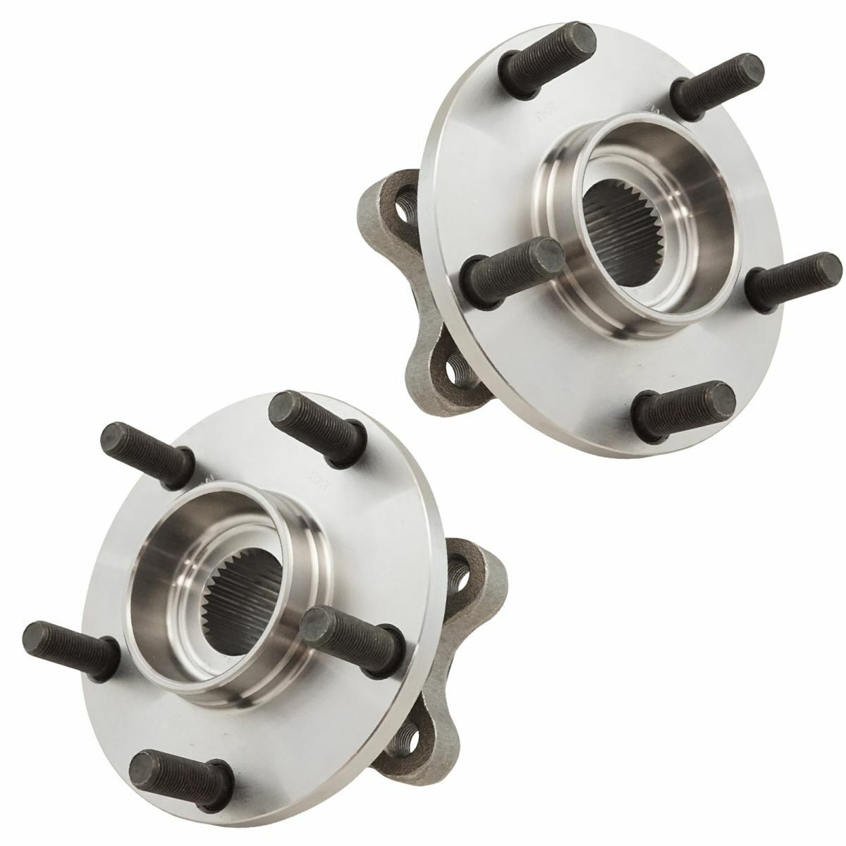 Front Wheel Hubs & Bearings Pair Set For INFINITI Nissan 3.5L W/ ABS