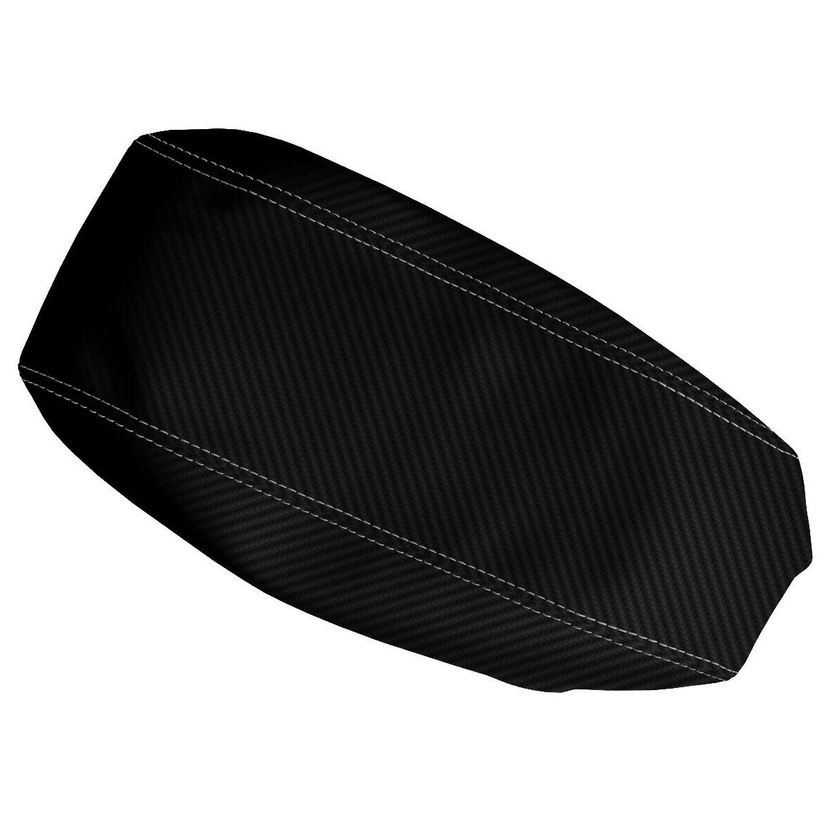 Console Lid Armrest Cover Carbon Fiber For 2001-2004 Escape Gray Stitch