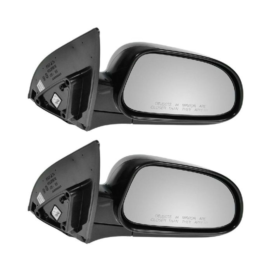 2 Sets Of - For 04-08 Forenza 05-08 Reno Black Power Heated Mirror Right R Passenger