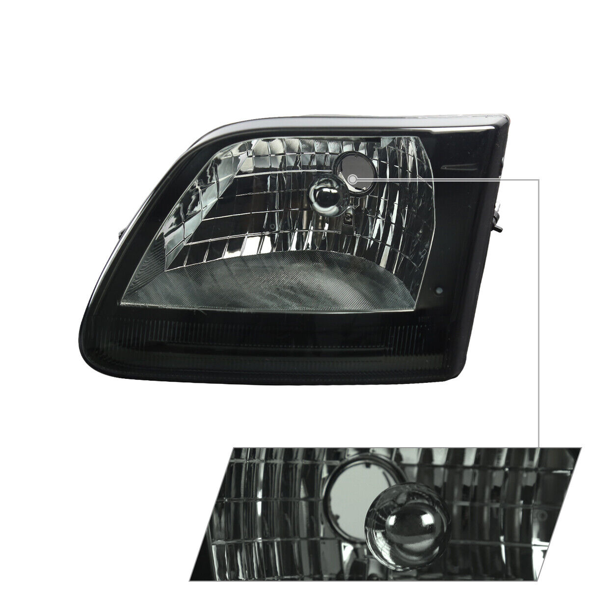 Smoke Headlights F150 Left+Right