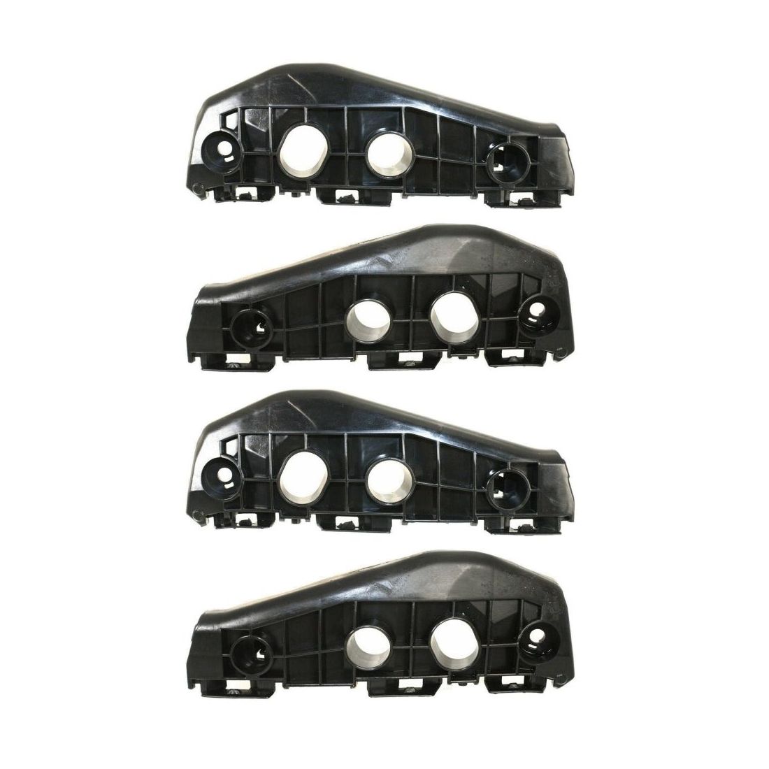 2 Sets Of - Front Bumper Brackets Support Left & Right Side Plastic For Toyota 09-10