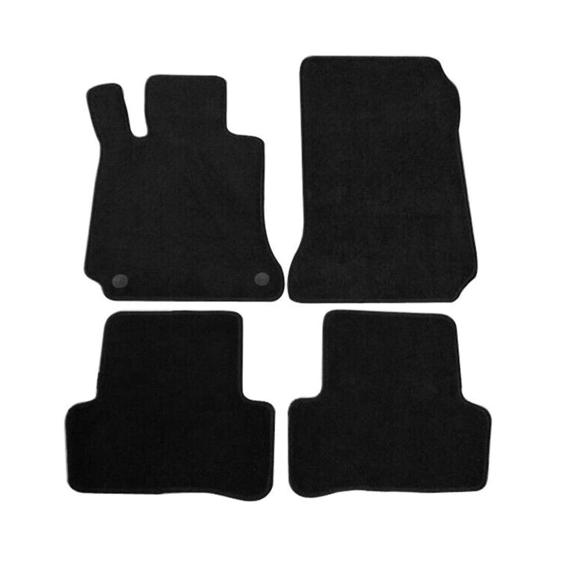 For 08-11 C300 4Matic Luxury W204 Black Nylon Front Rear Car Floor Mats 4PCS