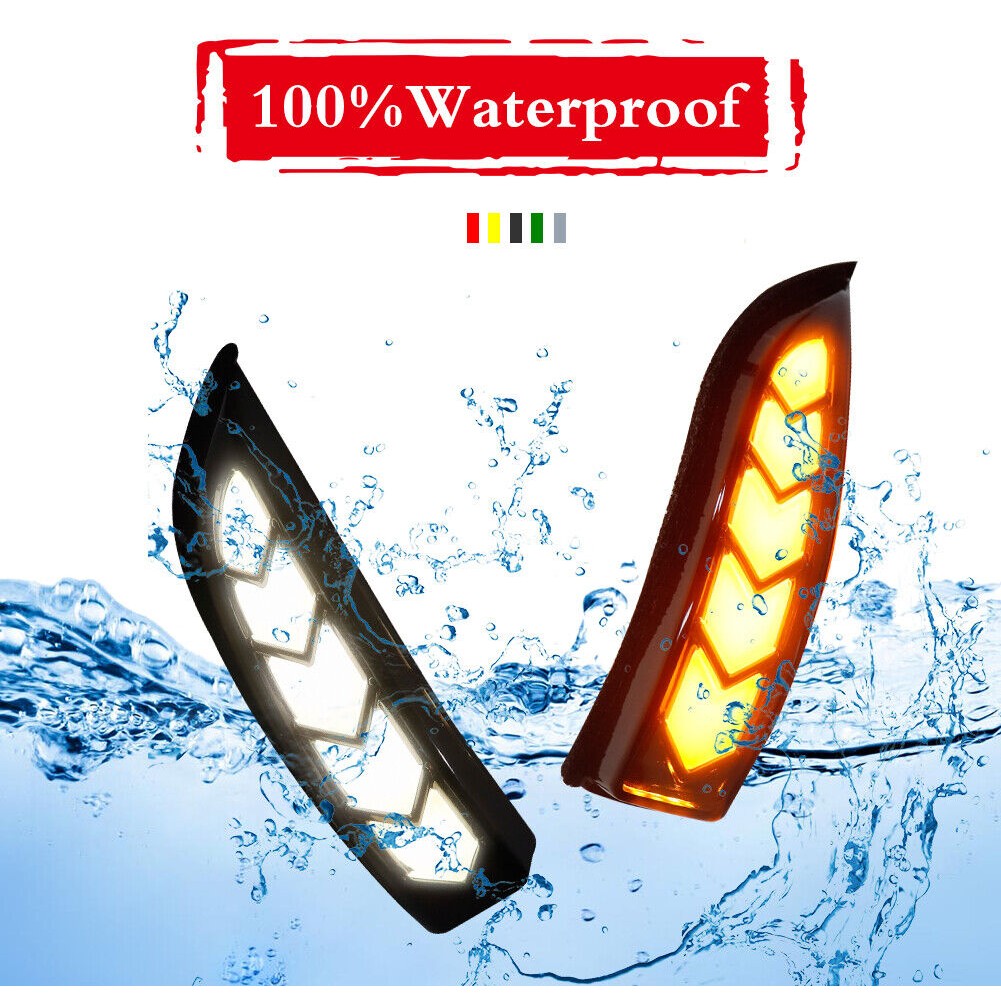 Smoked /Amber Side Mirror Sequential Signal Lights