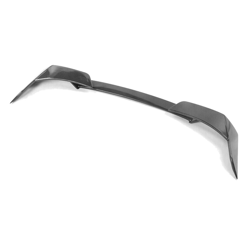 Fits 21-23 Ford Mustang Mach-E Carbon Fiber Print MID Trunk Spoiler Lip ABS 3PCS