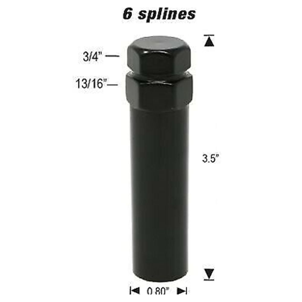 Lug Nuts Tuner Spline Acorn 7/16 Chrome 20 Pieces +Key