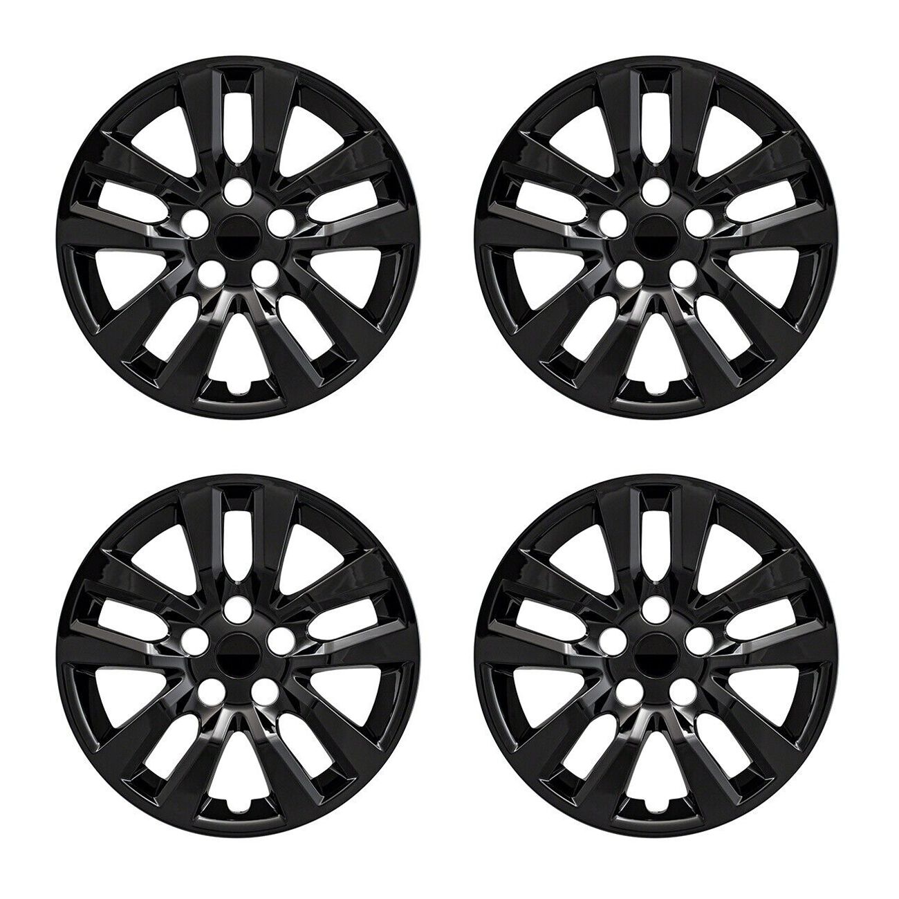 For 13-18 Nissan Altima Advance 16" Gloss Black Hubcaps Wheel Covers SET Of 4