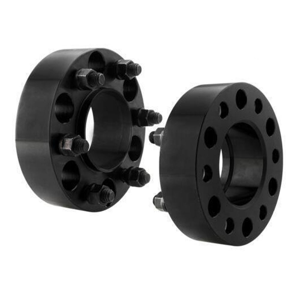 2pcs 2" 6x135 6 Lugs Black Hub Wheel Spacers 14x2 Studs 150