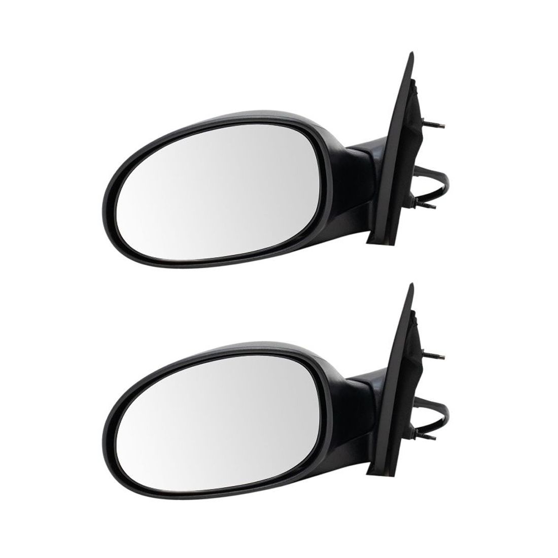 2 Sets Of - Left Side Mirror Folding Power Driver Side Door Left For Dodge 03-05 Neon