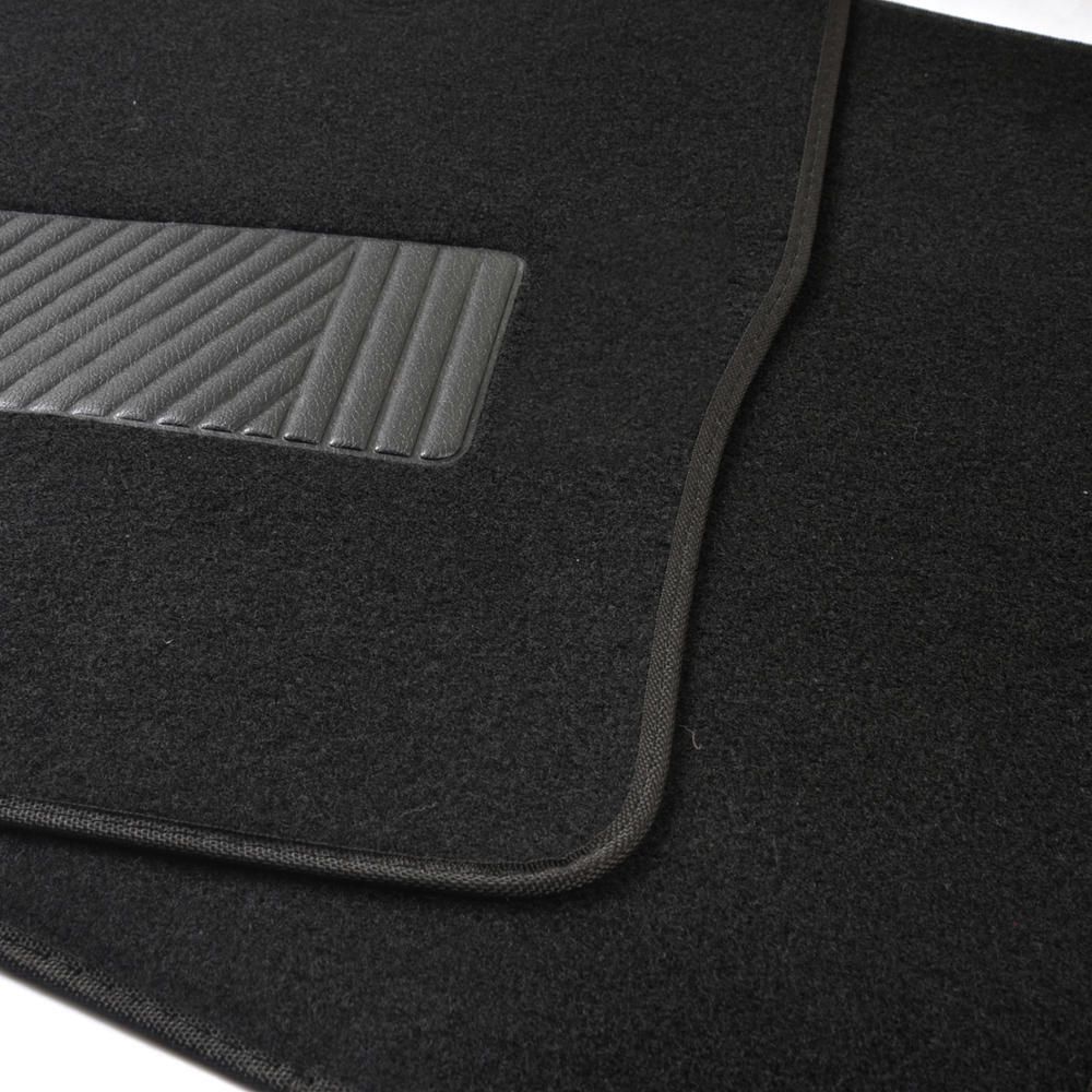 4pc Car Interior Solid Black Car Floor Mats Liner Pads For 15 Leon Mat Standard