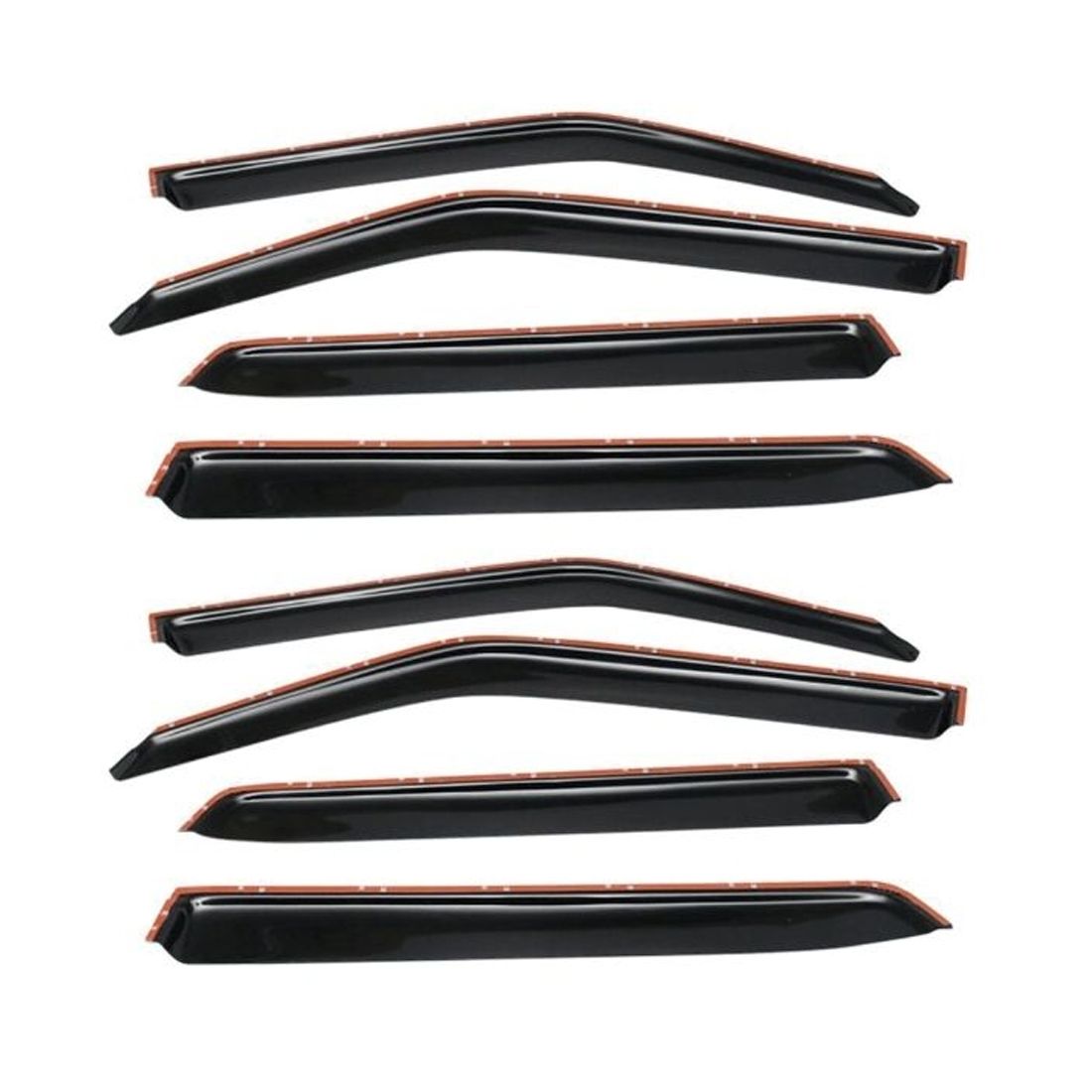 2 Sets Of - For 2011-2017 Juke Slim Style Window Visors Rain Sun Guard Deflector