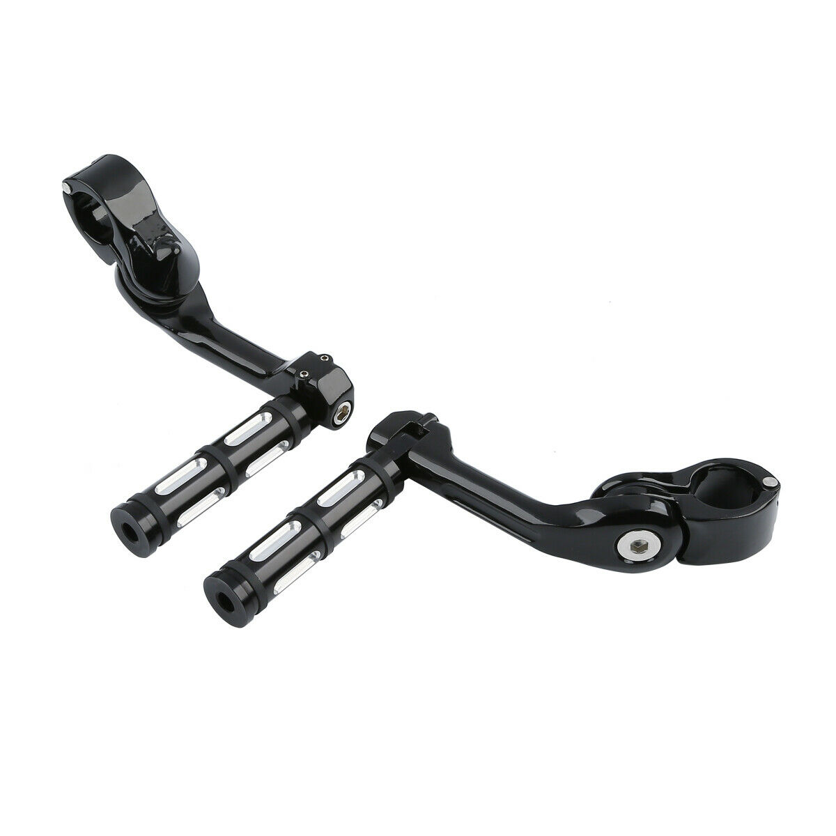 1-1/4'' Footpegs Highway Bar Pegs Long Angled Mount Fit For Harley Road Glide