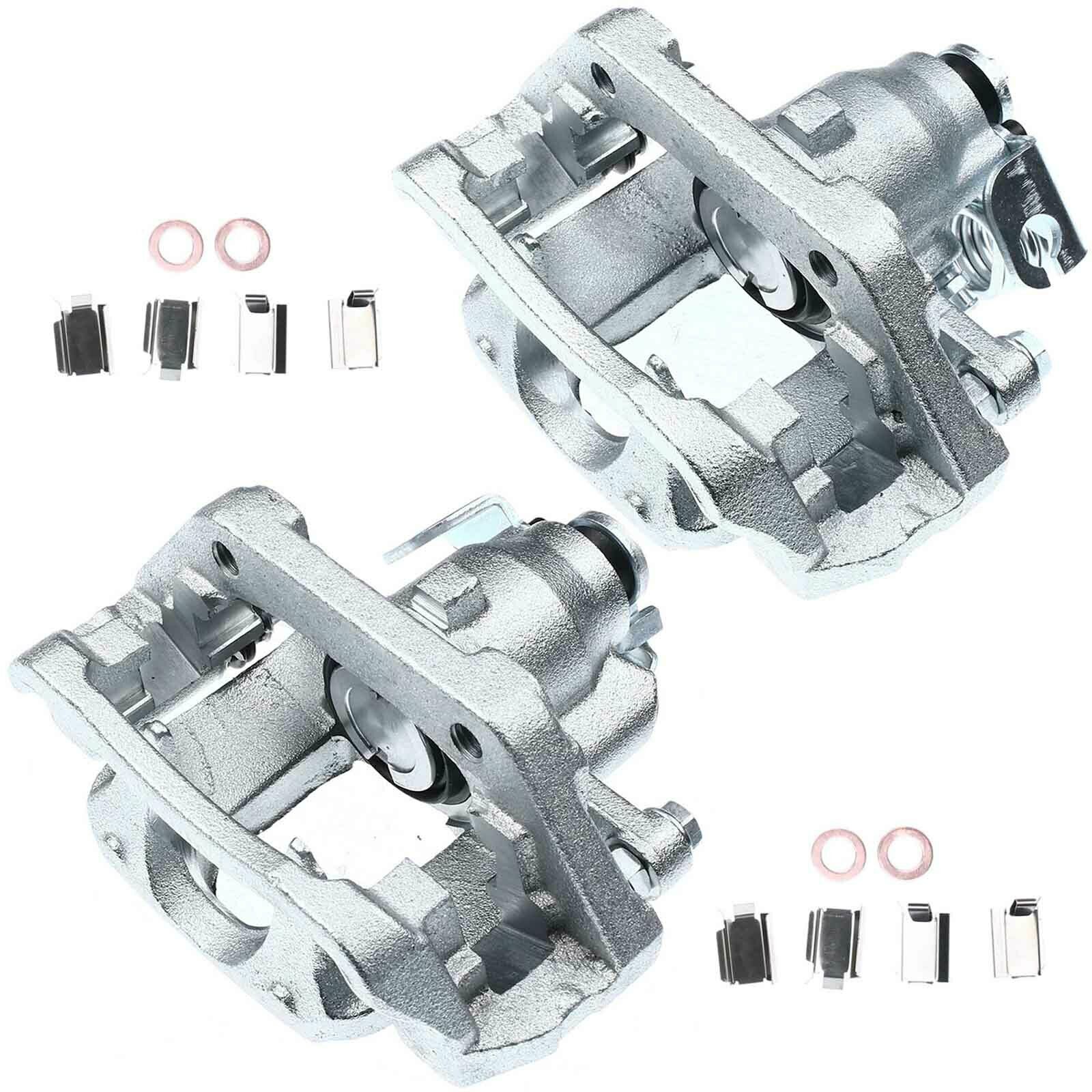 Rear Left & Right Brake Calipers For Ford 10-12 Taurus Lincoln 12 MKS W/Bracket
