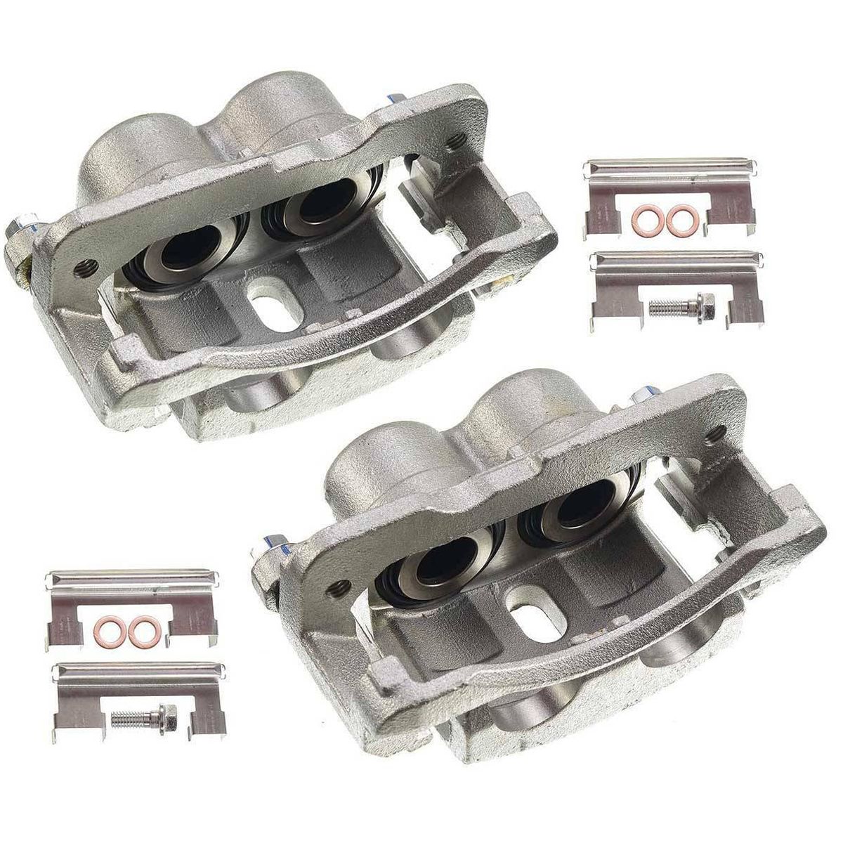 4x Brake Calipers W/ Bracket For Chevy Silverado 2500 GMC Hummer H2 Front & Rear
