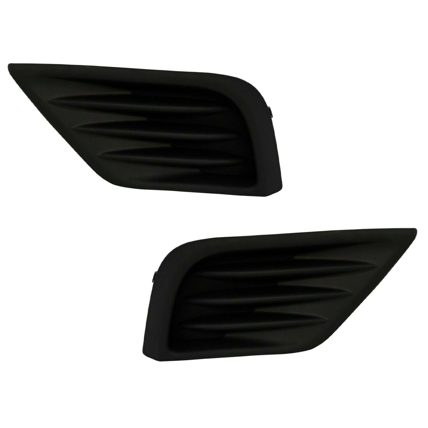 Front Fog Light Cover Left & Right Side Textured For Nissan 16-18 Nissan Altima
