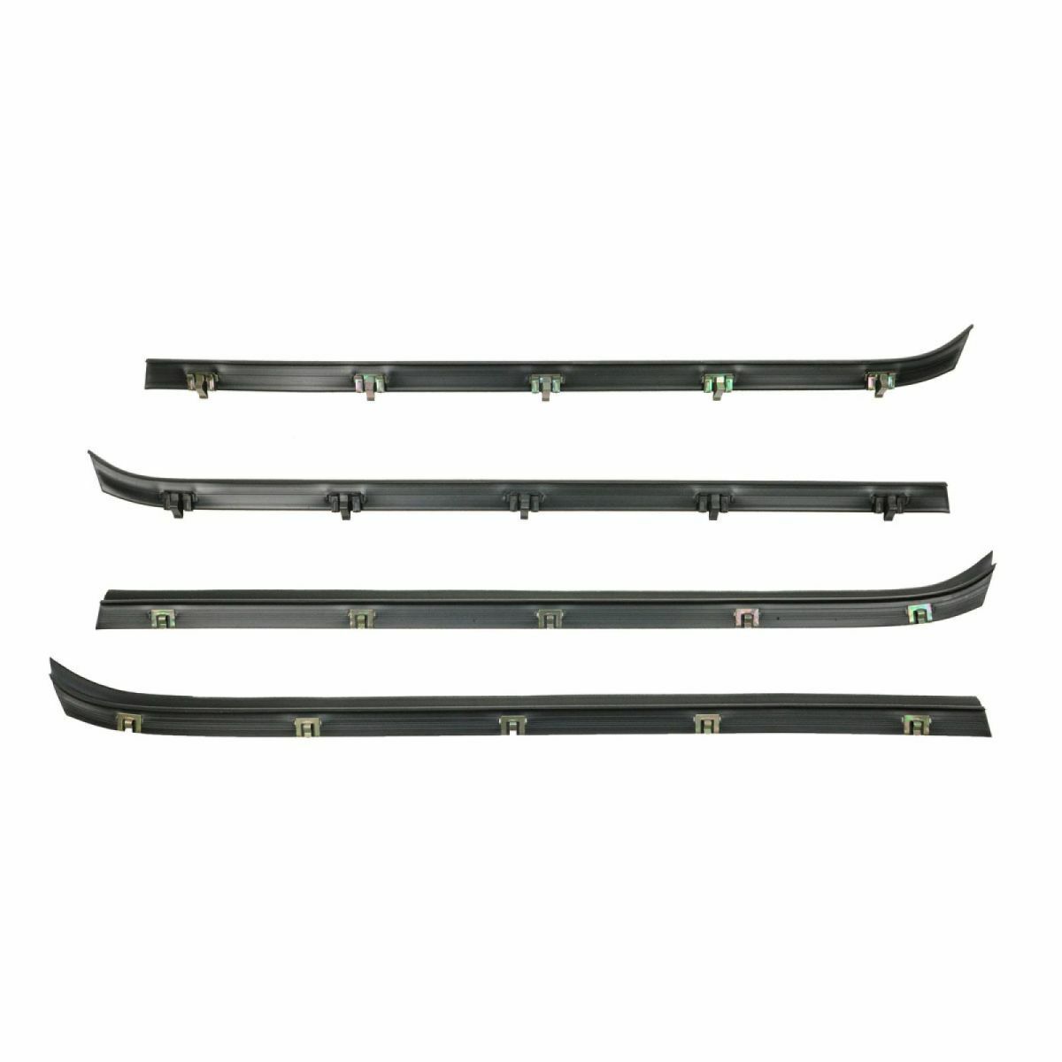 Front Window Sweep Felt Weatherstrip Seal Kit Set For Chevrolet GMC Truck