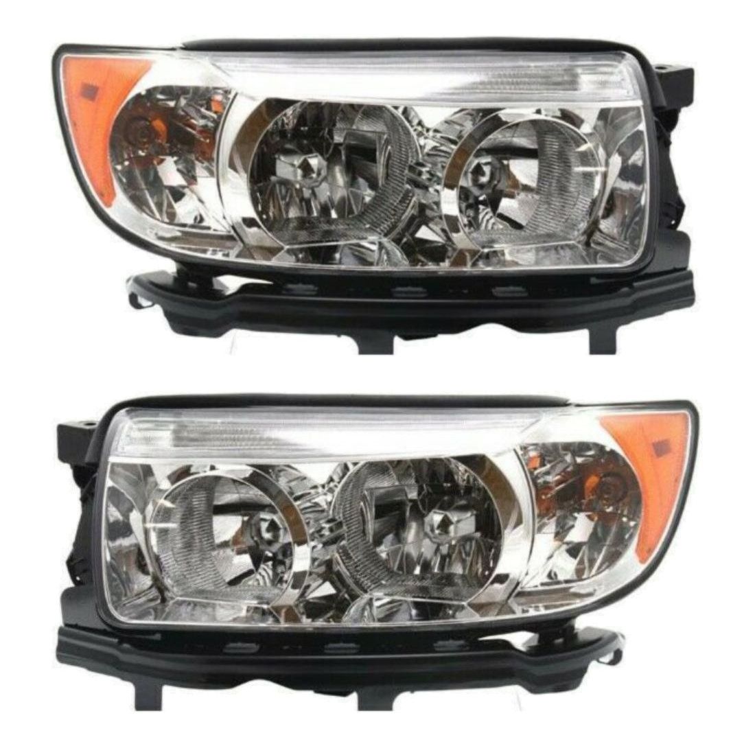 Headlight Set For 2006-08 Forester Wagon Left And Right With Bulb 2Pc