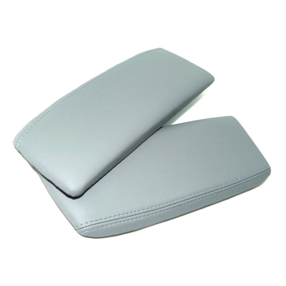 Center Console Armrest Leather Synthethic Cover For 05-12 Acura RL Sedan Gray