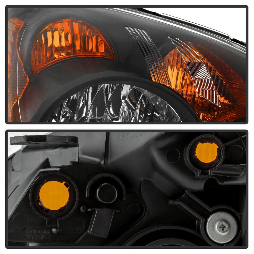 For 2005-2006 Honda CR-V [Japan Built Model] Black Headlight LH RH Lamp Assembly