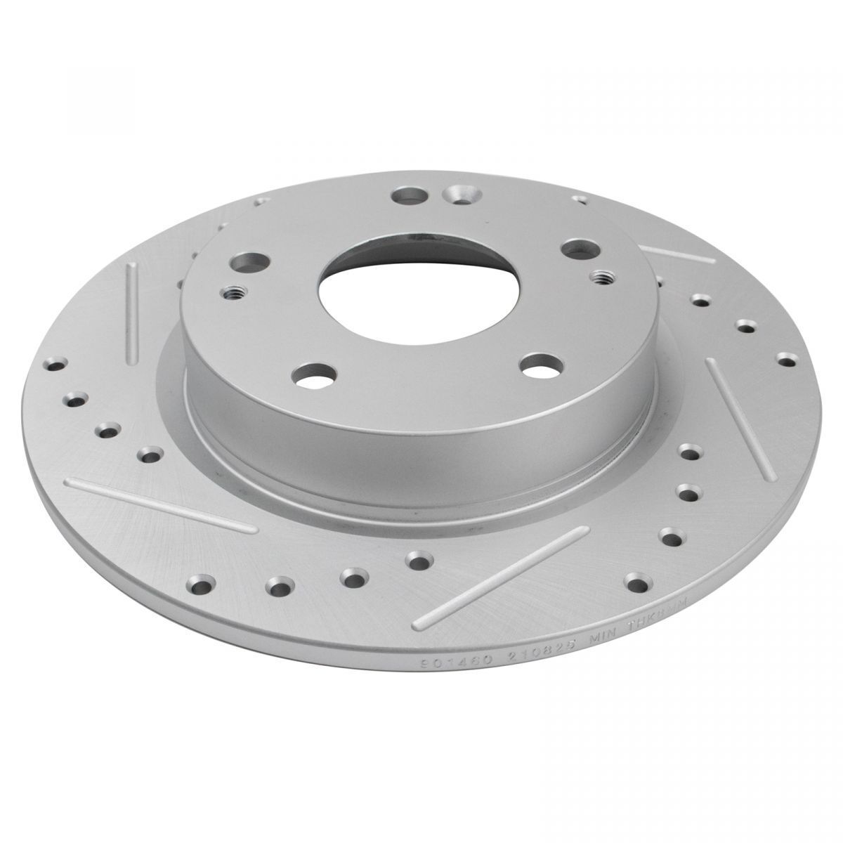 Performance Rear Drilled Slotted Coated Brake Rotor Set For Honda Civic Insight