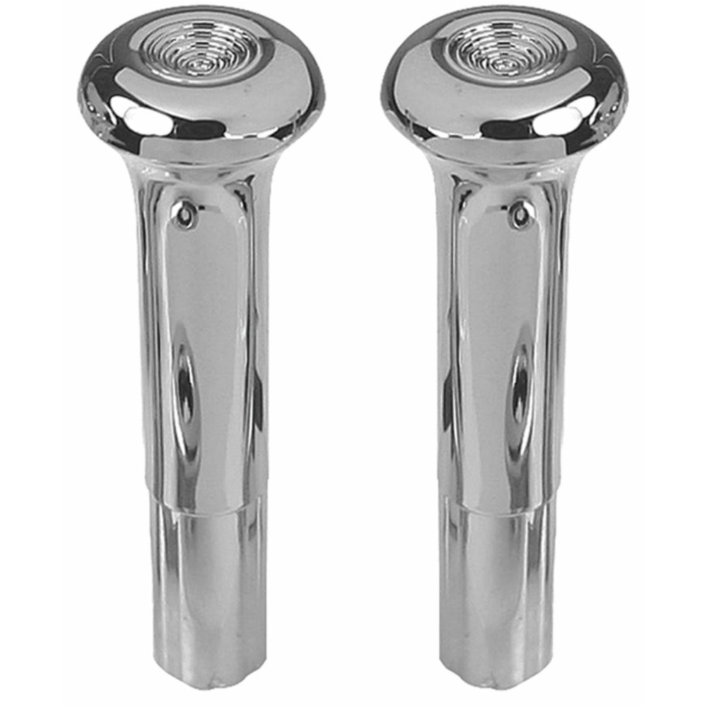 2 Sets Of - Smooth Chrome Door Lock Knob Set For Buick Cadillac Chevy Oldsmobile