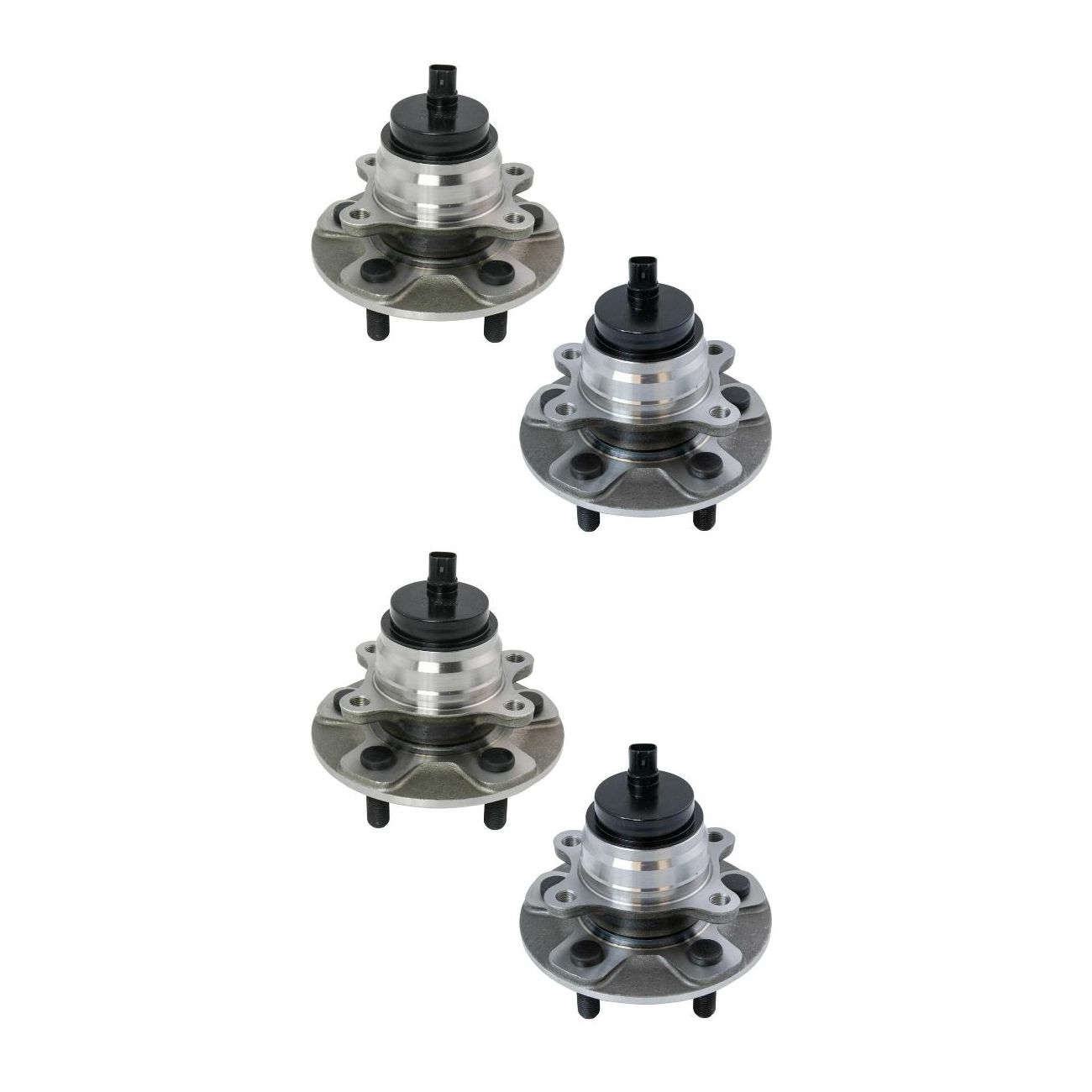 2 Sets Of - Front Wheel Bearing & Hub Assembly Left/Right Side For 07-17 LS460 Sedan