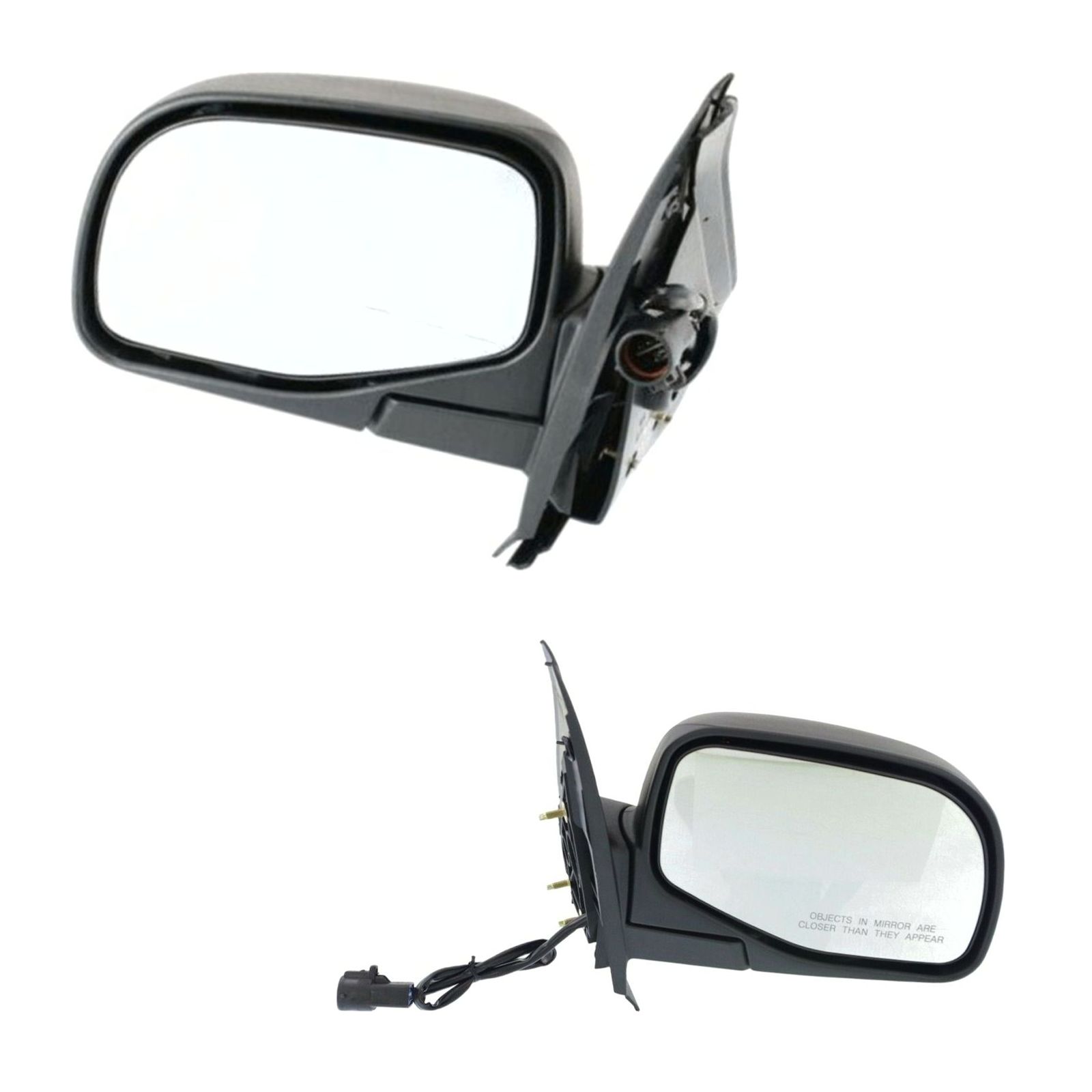 Set Of 2 Mirror Power For 1995-2003 Ford Mercury Left And Right Manual Folding