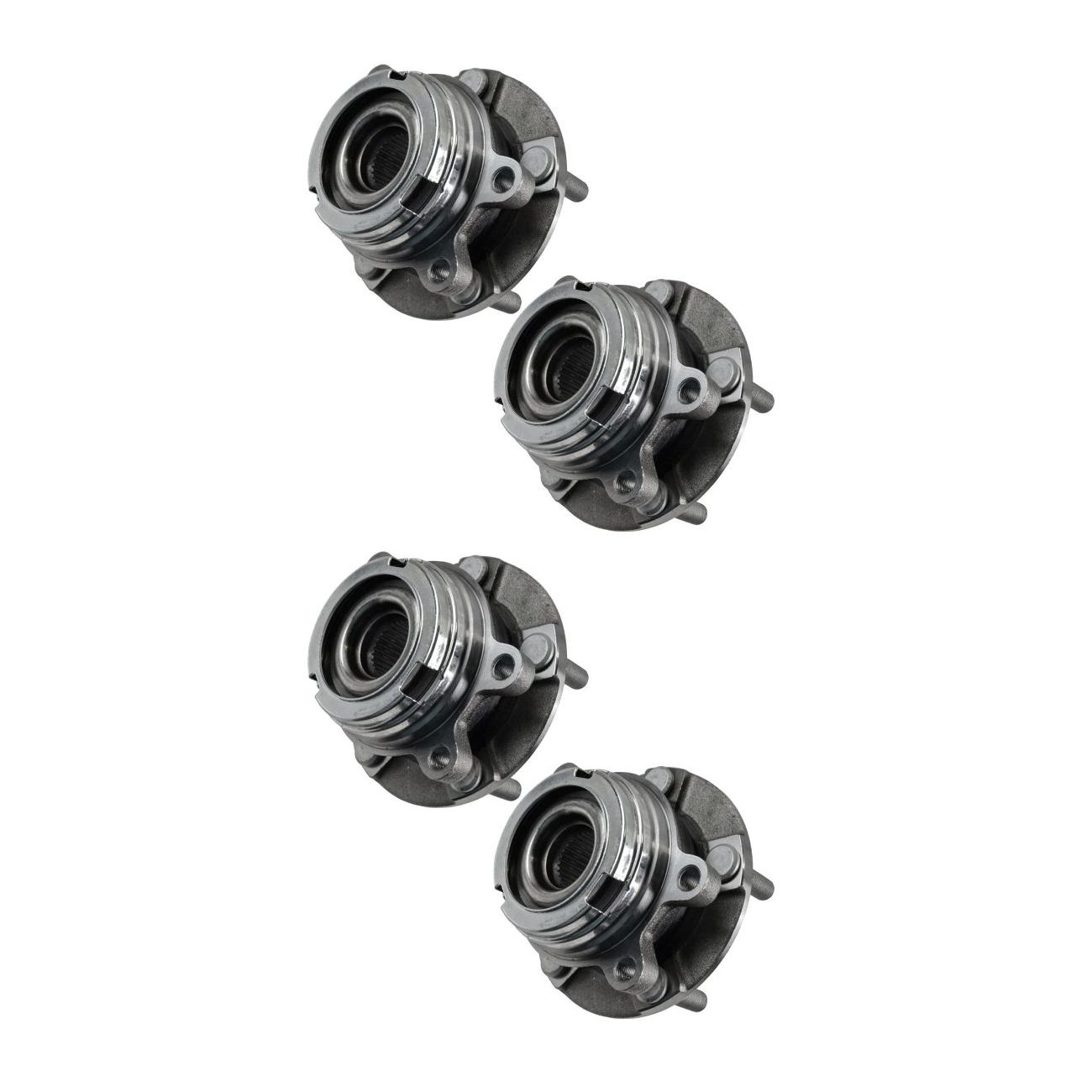2 Sets Of - Front Wheel Hub & Bearing Assembly Set For 03-07 Murano 04-09 Quest FWD