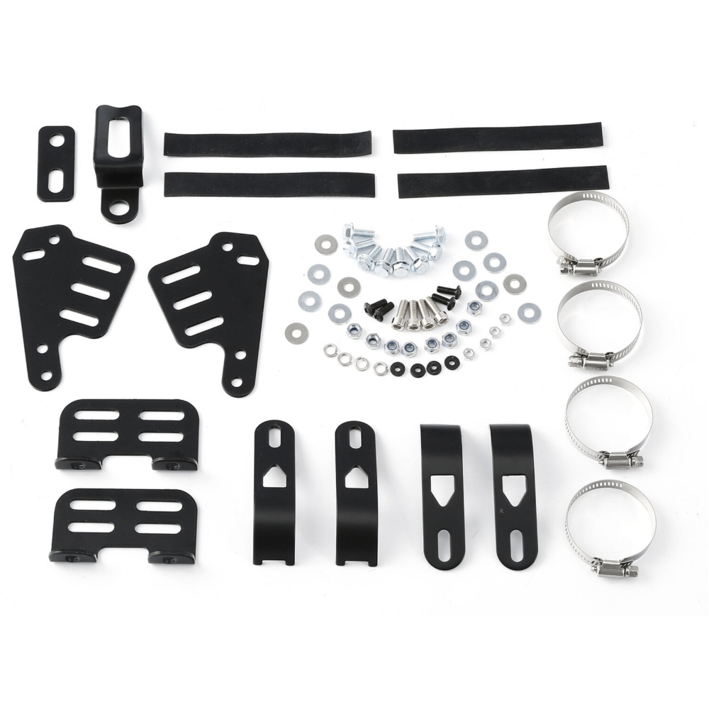5 3/4" Front Headlight Fairing Fit For Harley Touring W/ 35mm-49mm Forks Black
