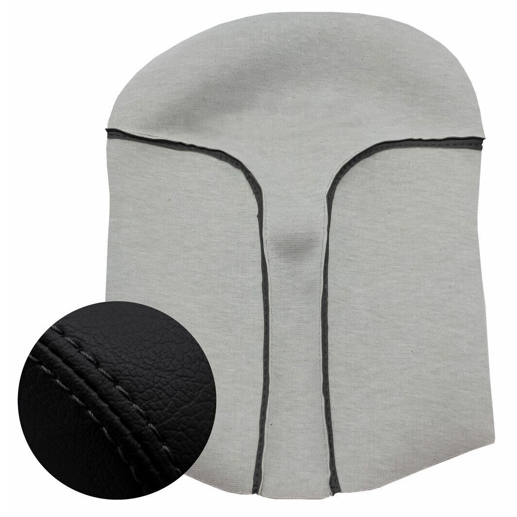 Center Console Lid Armrest Cover PVC Leather For 17-20 Rogue Sport Utility Black