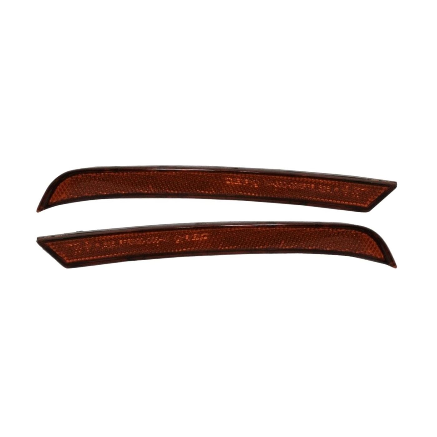 Bumper Face Bar Reflectors Light Lamp Set Of 2 Rear Driver & Passenger Side Pair
