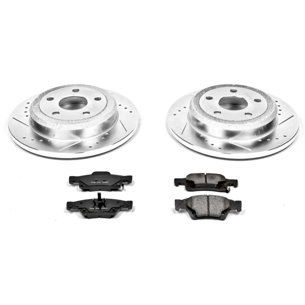 2-Wheel Set Brake Discs And Pad Kit Rear For 11-20 Durango 11-20 Grand Cherokee