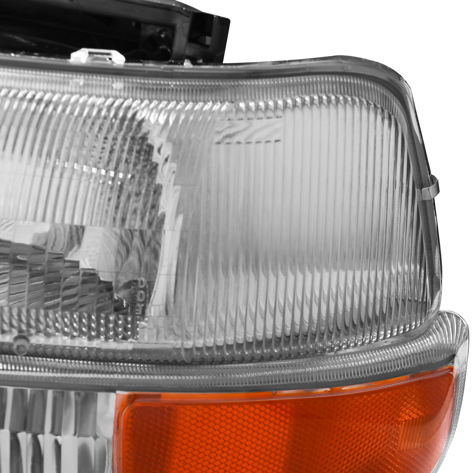 Chrome Headlight Front Lamps LH & For Chevy 99-02 Chevy Silverado 00-06 Suburban
