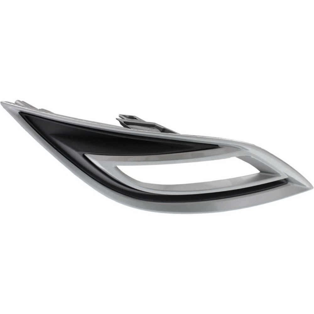 Fog Light Trim Set For 2010-2012 CX-9 Left & Right Black Plastic 2Pc