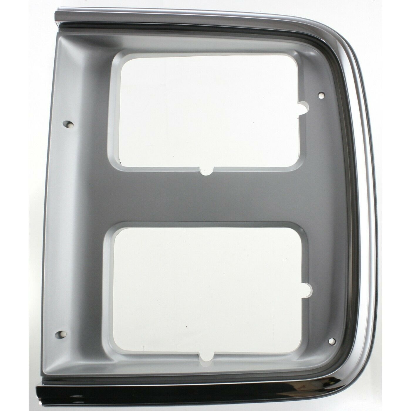 Chrome Headlight Trim Bezel Dual Headlights Pair Set For 85-91 GMC Chevy Van