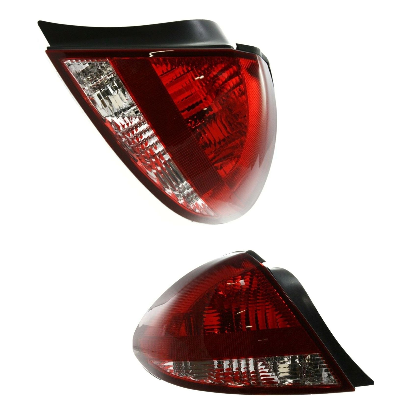 Halogen Tail Light Set For Ford 2004-2007 Taurus Sedan Clear & Red Lens 2Pcs