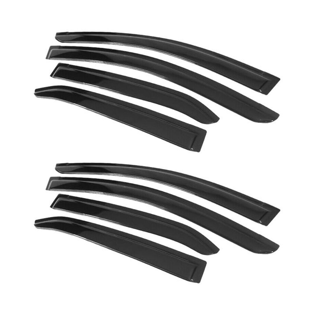 2 Sets Of - Fits 14-19 Toyota Corolla Sedan 4-Door Acrylic Window Visors Sun Rain