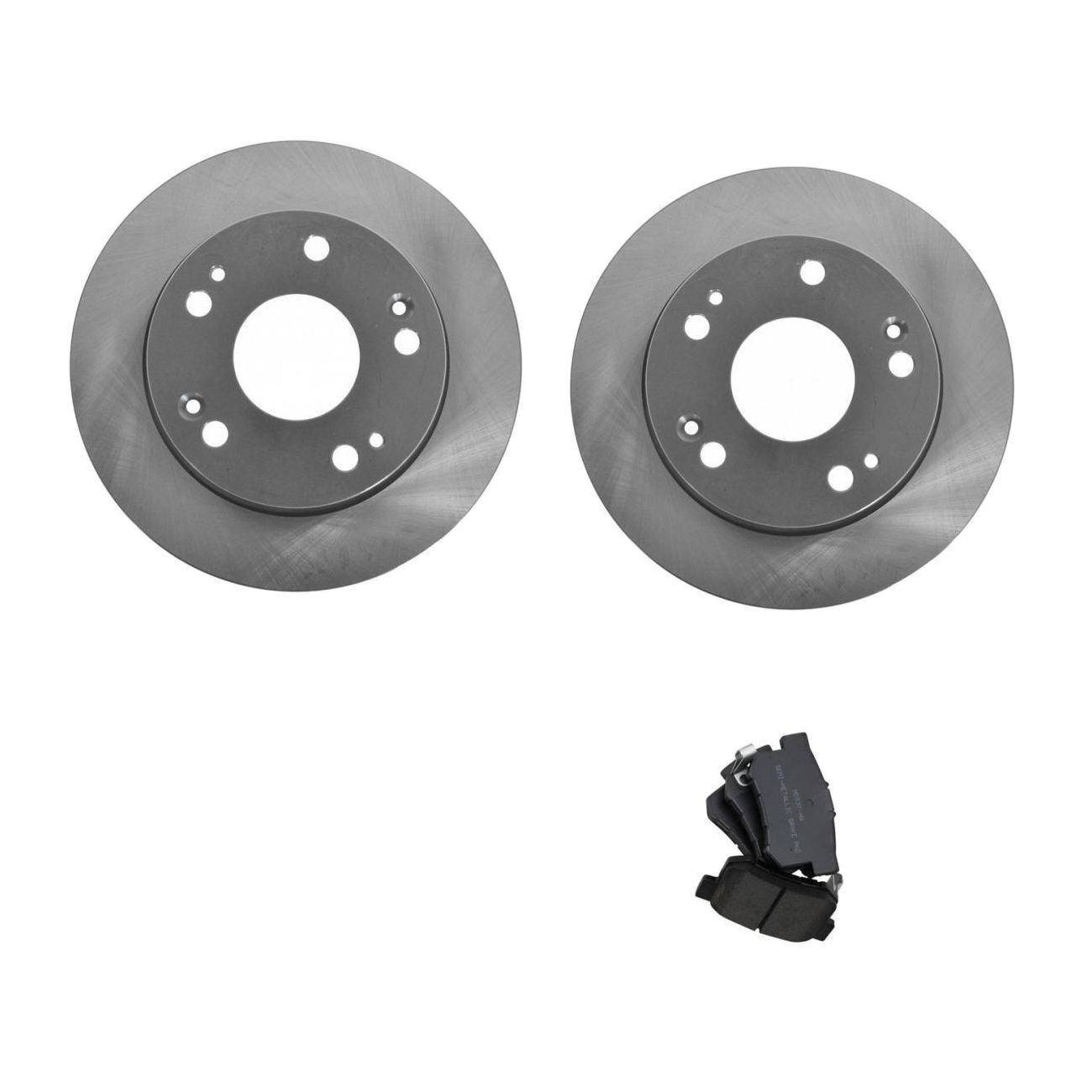For 2004-2008 TSX Base Rear Posi Metallic Brake Pads & E-Coated Rotors Kit Set