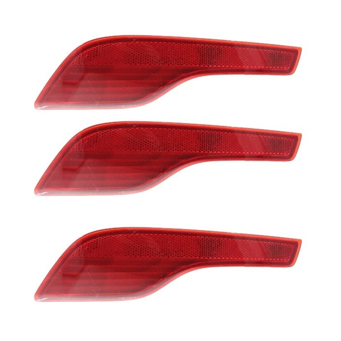 3 Sets Of - Bumper Face Bar Reflector Rear Driver Left Side LH Hand For Honda 17-19