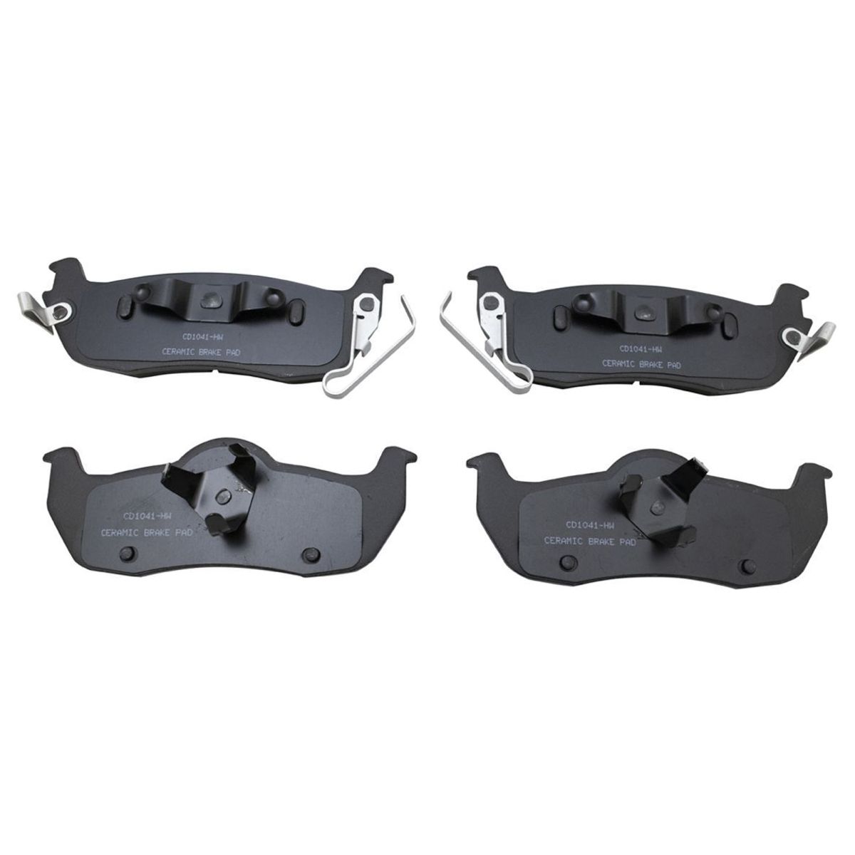 Rear Ceramic Brake Pad & Coated Rotor Kit For Infiniti QX56 Armada Titan