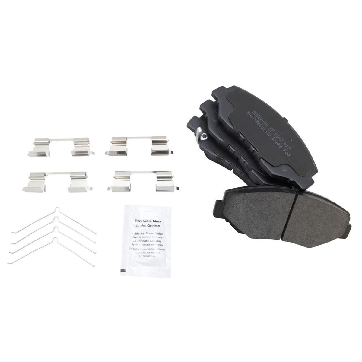 For 2008 Honda Accord LX Coupe Front Metallic Brake Pad & 2 Coated Rotor Kit