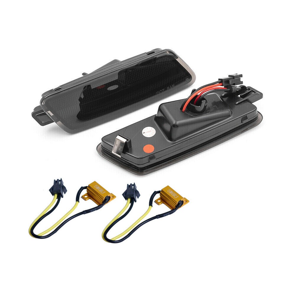 4x Smoked LED Front&Rear Side Marker Lights