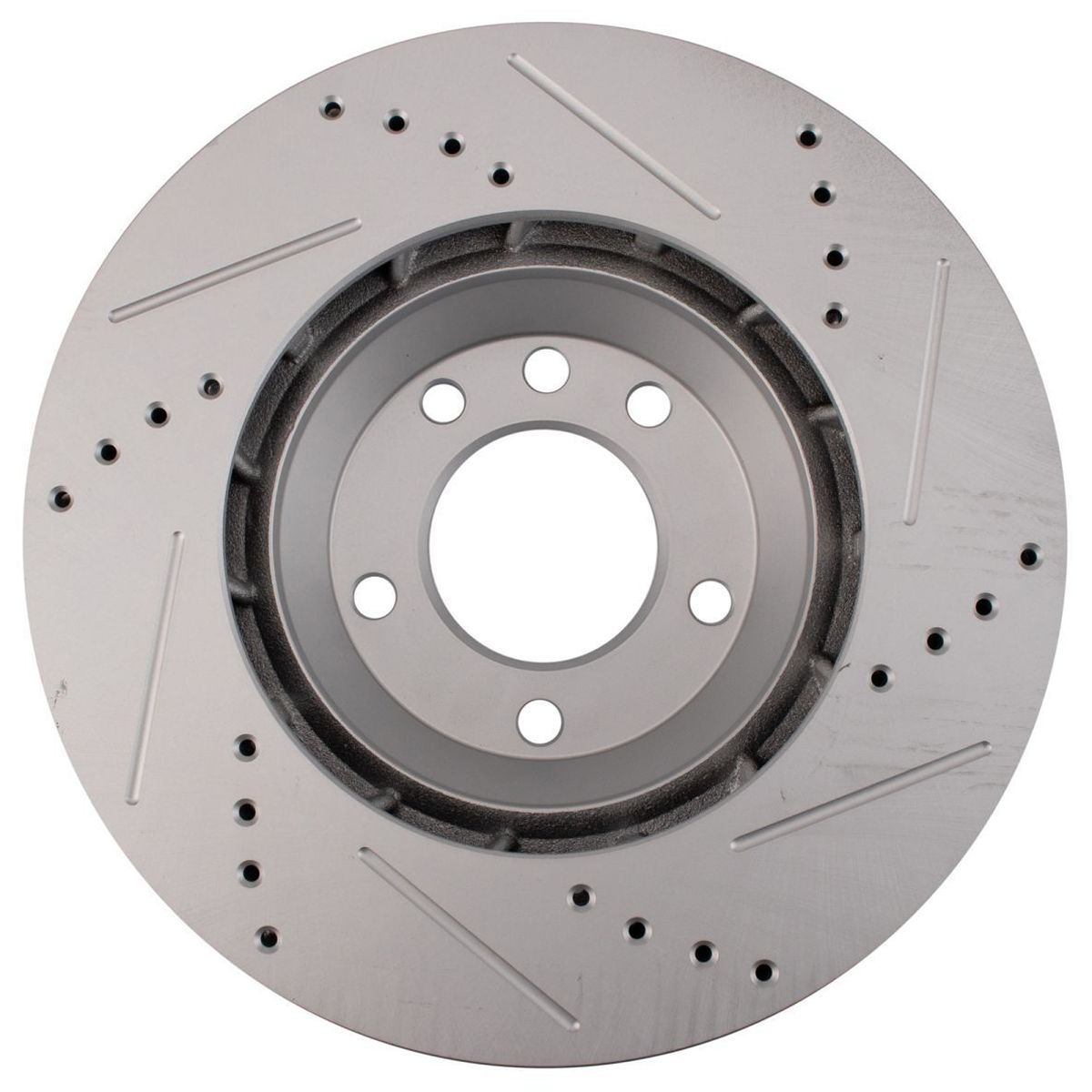 For 2011-2015 Q7 Premium Plus Brake Rotor Drilled Slotted Coated Front Pair