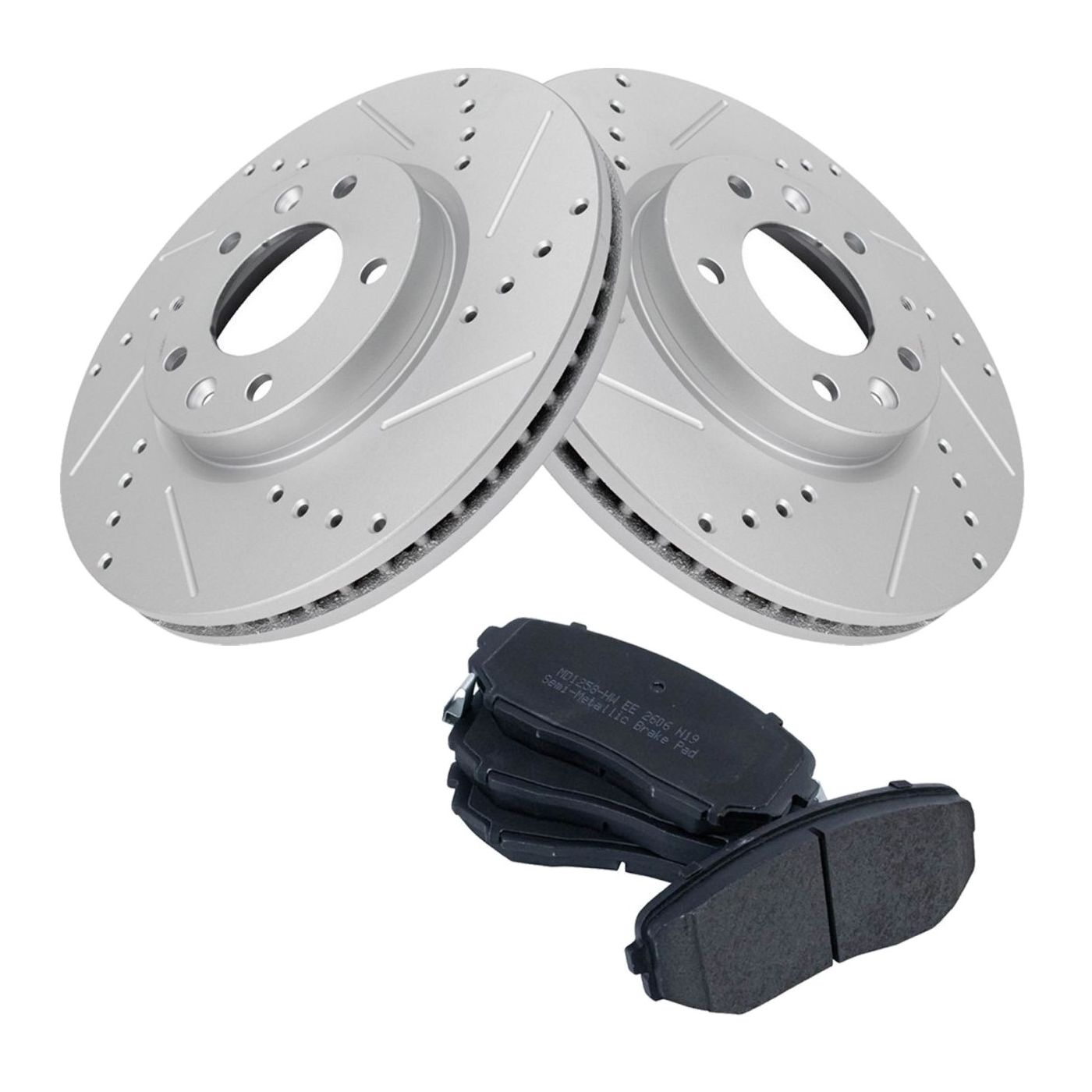 For 10-12 Mazda CX-7 SV Sport Utility Front Semi Metallic Brake Pad & Rotor Kit